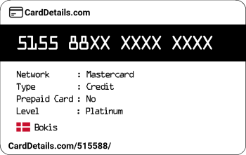 Card Details: 515588
