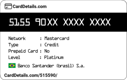 Card Details: 515590