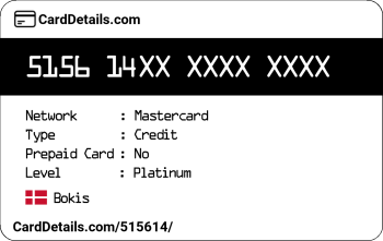 Card Details: 515614