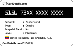 Card Details: 515673