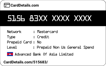 Card Details: 515683