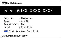 Card Details: 515689