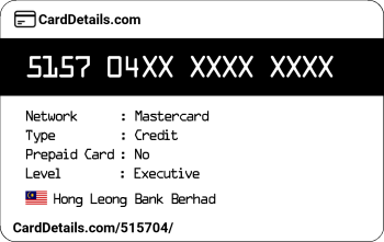 Card Details: 515704
