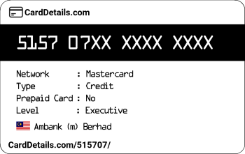 Card Details: 515707