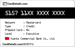 Card Details: 515711