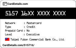 Card Details: 515716