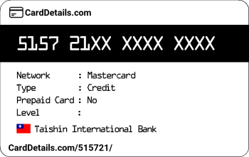 Card Details: 515721