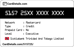 Card Details: 515725