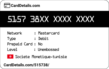 Card Details: 515738