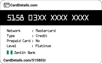 Card Details: 515803
