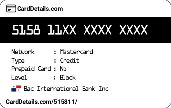 Card Details: 515811