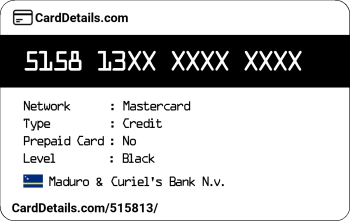 Card Details: 515813