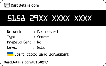 Card Details: 515829