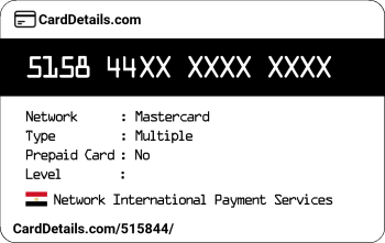 Card Details: 515844