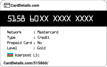 Card Details: 515860