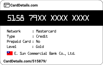Card Details: 515879