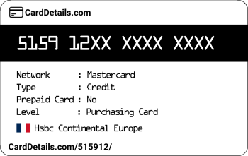 Card Details: 515912