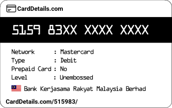 Card Details: 515983