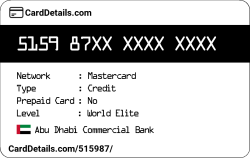 Card Details: 515987
