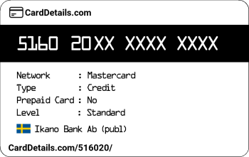 Card Details: 516020