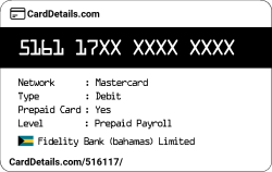 Card Details: 516117