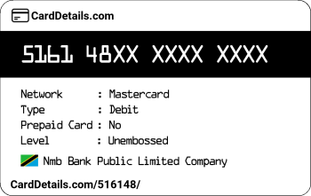 Card Details: 516148