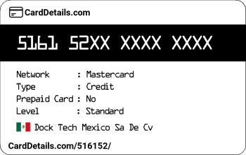 Card Details: 516152