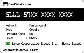 Card Details: 516159