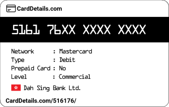 Card Details: 516176