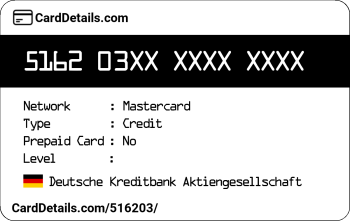 Card Details: 516203