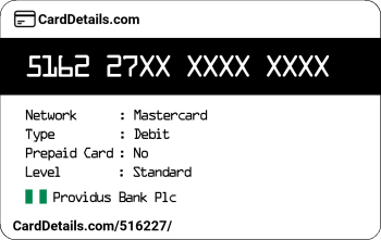 Card Details: 516227