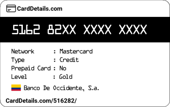Card Details: 516282