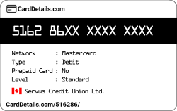 Card Details: 516286