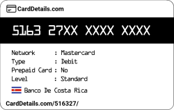 Card Details: 516327