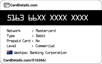 Card Details: 516366
