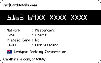 Card Details: 516369