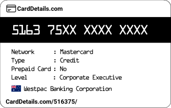 Card Details: 516375