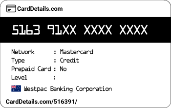 Card Details: 516391