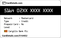 Card Details: 516402