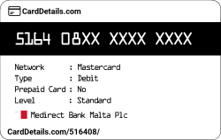 Card Details: 516408