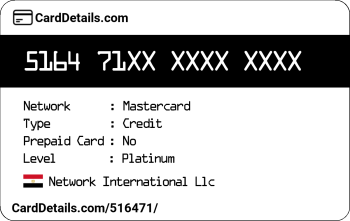 Card Details: 516471