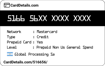 Card Details: 516656