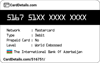 Card Details: 516751