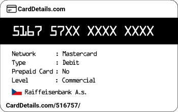 Card Details: 516757