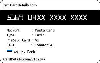 Card Details: 516904