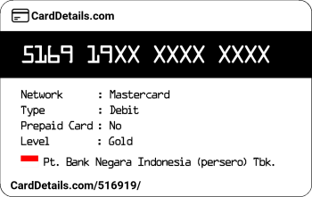 Card Details: 516919