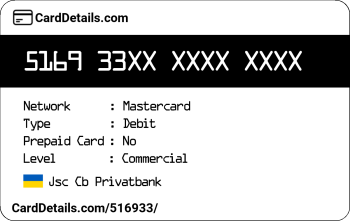 Card Details: 516933