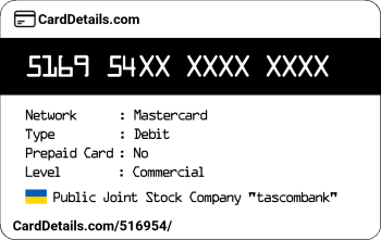 Card Details: 516954
