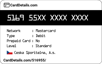 Card Details: 516955