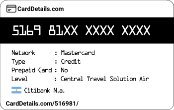 Card Details: 516981